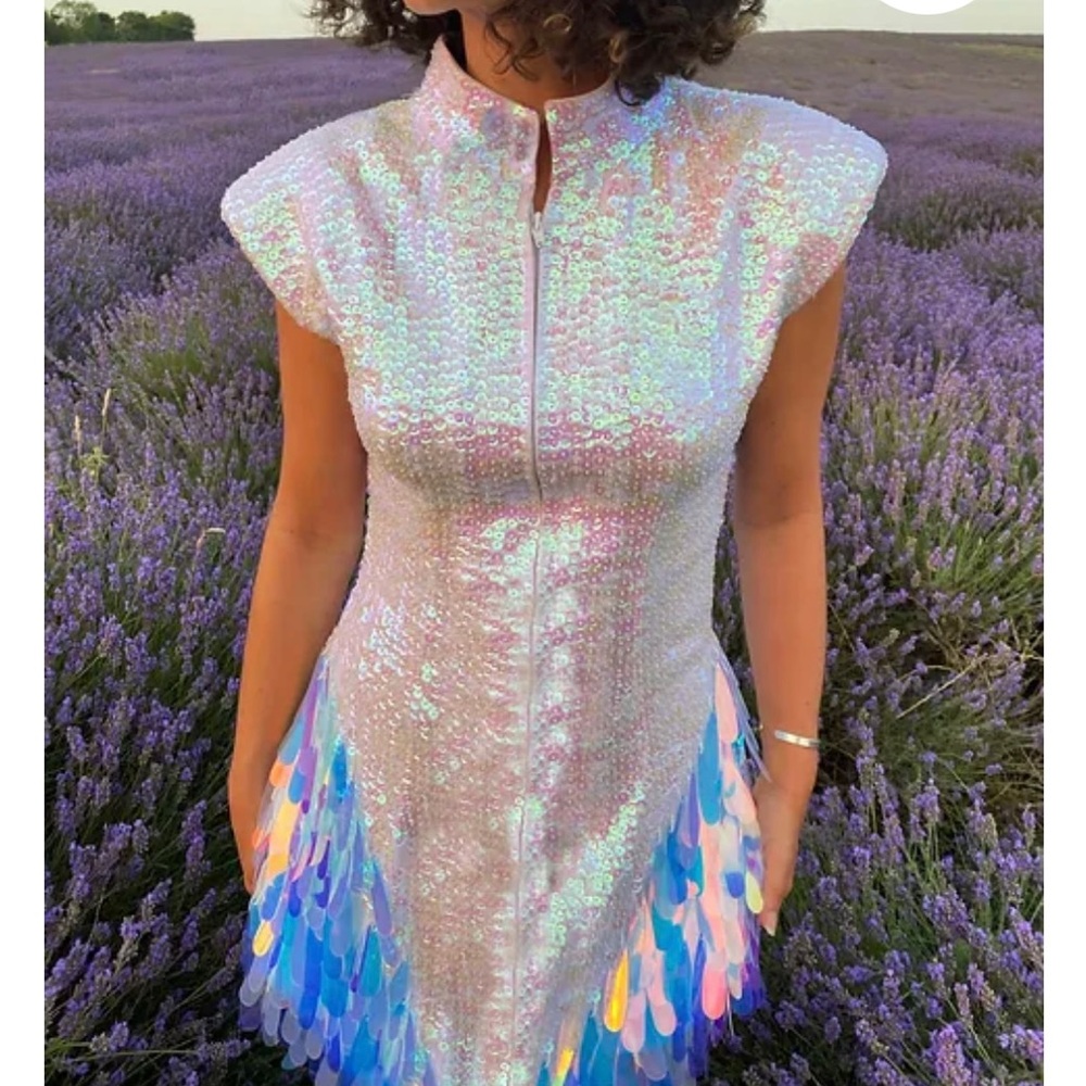 Heyami Disuko Dress Lavender Haze